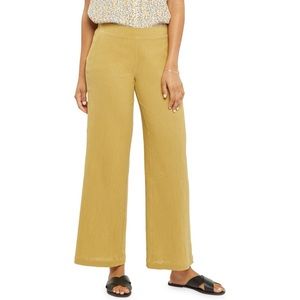 NYDJ Cotton Gauze Straight Leg Pants Pull On Lift x Tuck Technology Flowy Fall